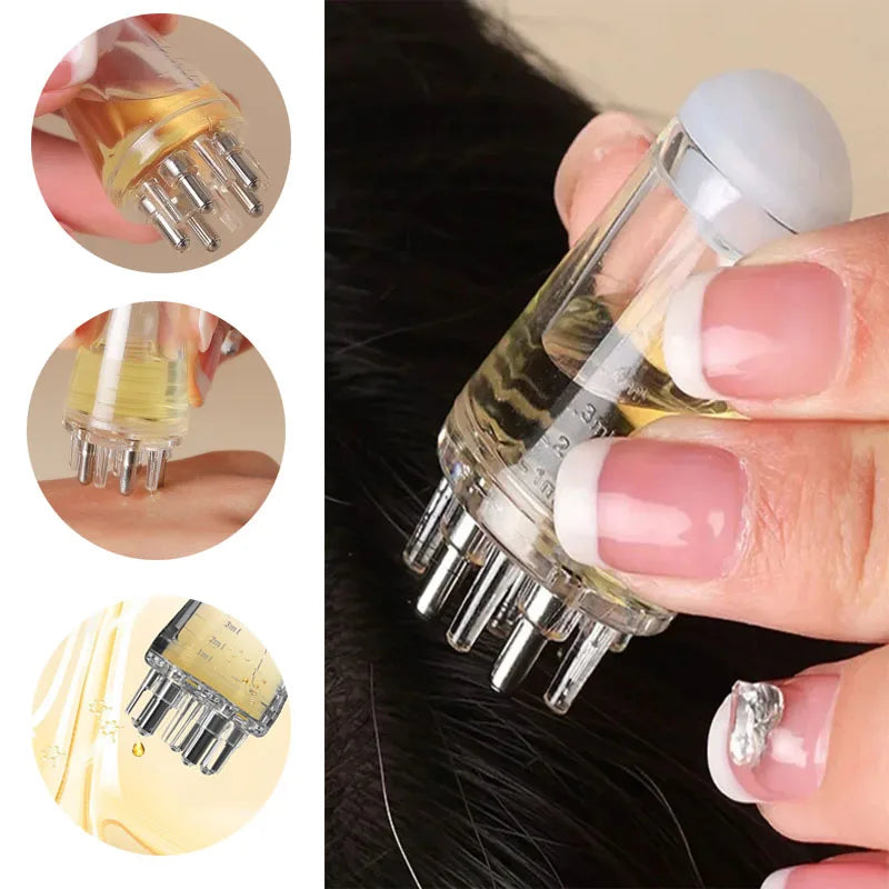 Applicateur d'huile pour cuir chevelu